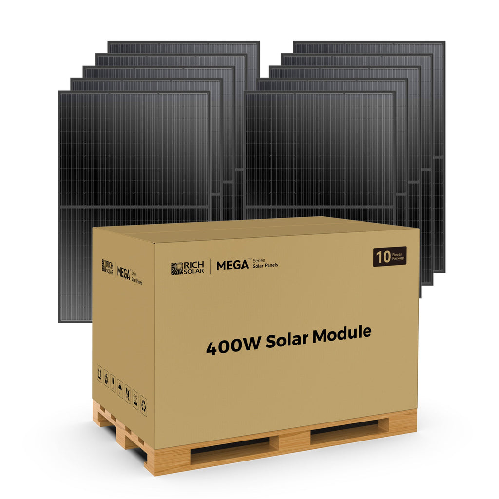 MEGA 400 | 400 Watt Solar Panel | Premium Grid-tie or Off-grid Solar Panel for Residential, Commercial, Agriculture | 25-Year Output Warranty