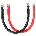 6 Gauge 5/16” Battery Cables | Pair of 6AWG Red and Black Pure Copper Inverter Battery Cables with 5/16” Lugs | Choose Cable Length: 1ft, 1.5ft, 2ft, 3ft, 4ft, 5ft, 6ft, 8ft, 10ft,