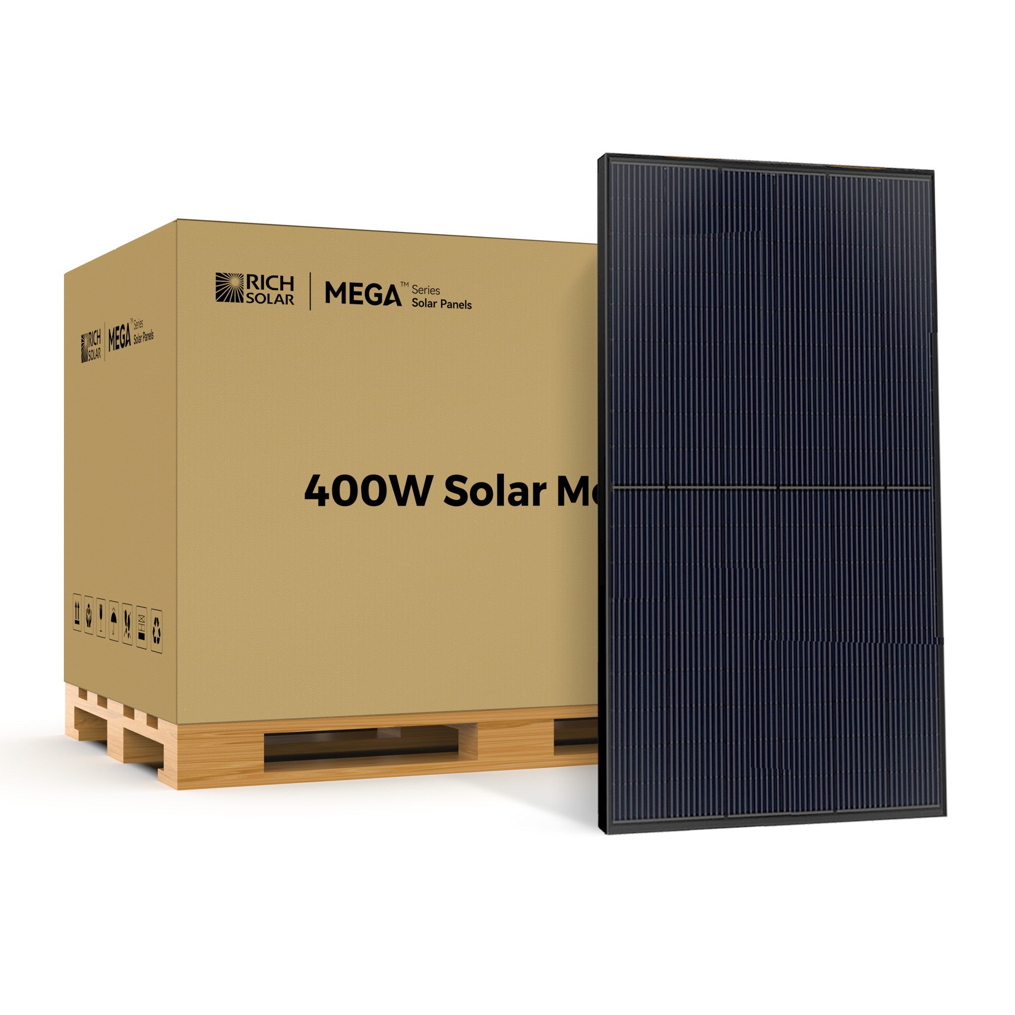 MEGA 400 | 400 Watt Solar Panel | Premium Grid-tie or Off-grid Solar Panel for Residential, Commercial, Agriculture | 25-Year Output Warranty