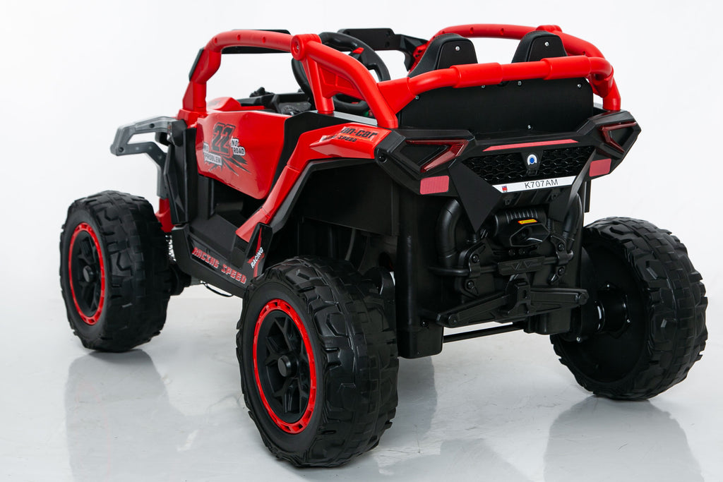 Ride On Models Truck Car 12V Kids Electric Vehicles, Remote Control, Front & Rear Shock Suspension, 2 Seater UTV, Flashlights And A Built-in Music Player, For Age 3-6 Years Old