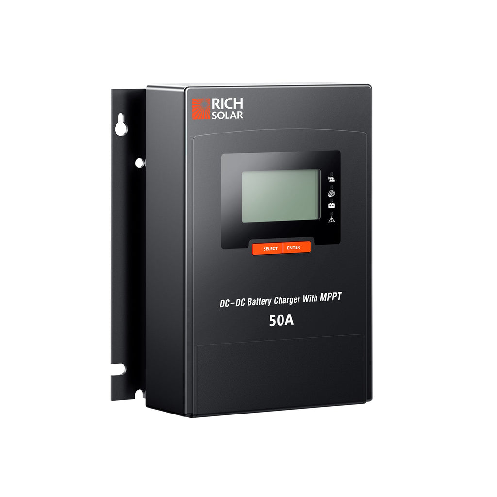 BRAVO 50 DC | 50 Amp DC-DC Solar Charge Controller with MPPT | Premium 50A 12V/24V DC-DC Solar Controller with MPPT for RVs, Trailers, Campers, Vans, Boats, Off-Grid | #1 Ranked DC to DC Solar Controller