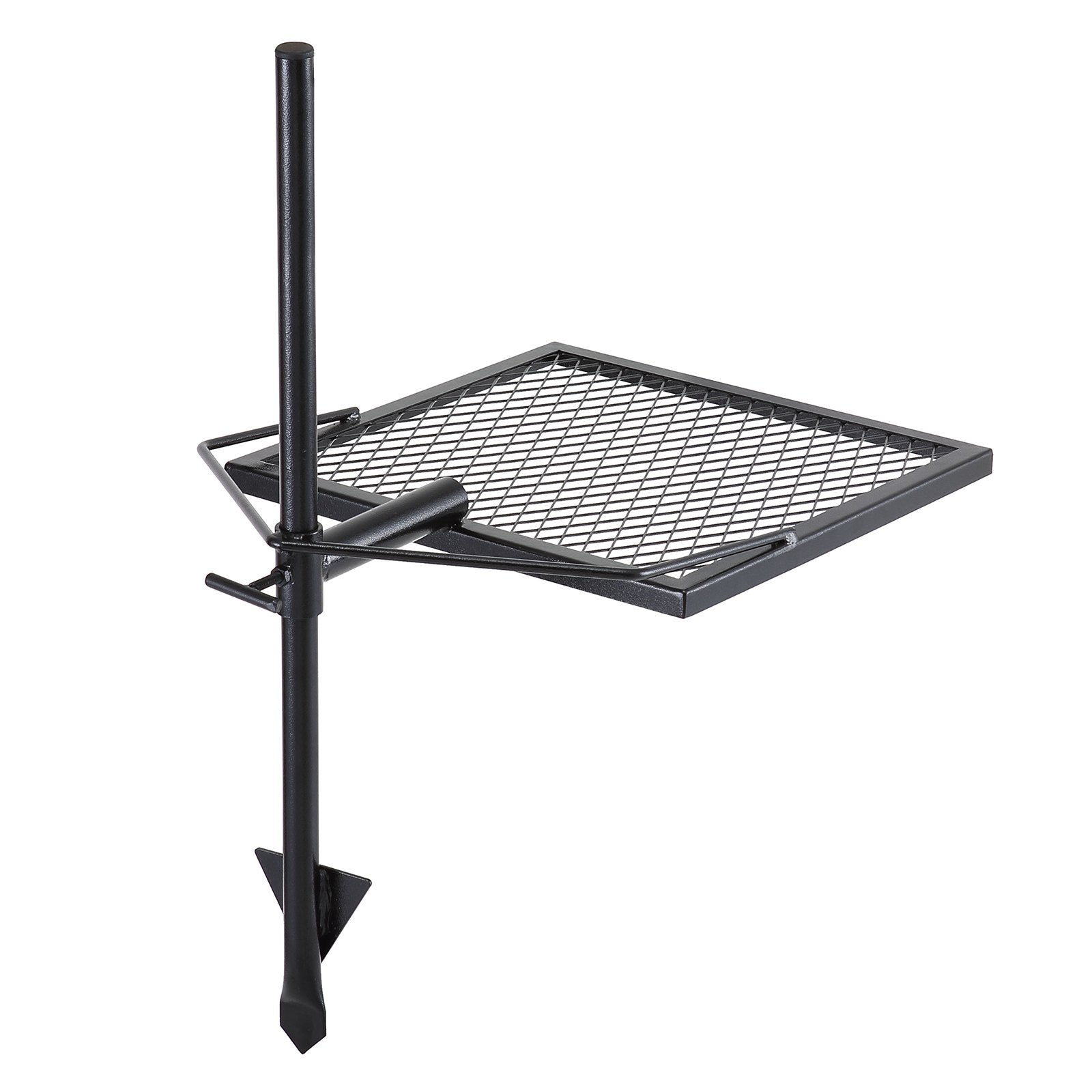 VEVOR Swivel Campfire Grill, Fire Pit Grill Grate Over Fire Pits, Heavy Duty Steel Grill Grates, 360Adjustable Open Fire Outdoor Cooking Equipment, Portable Camp Fire Racks For Camping Outdoor BBQ