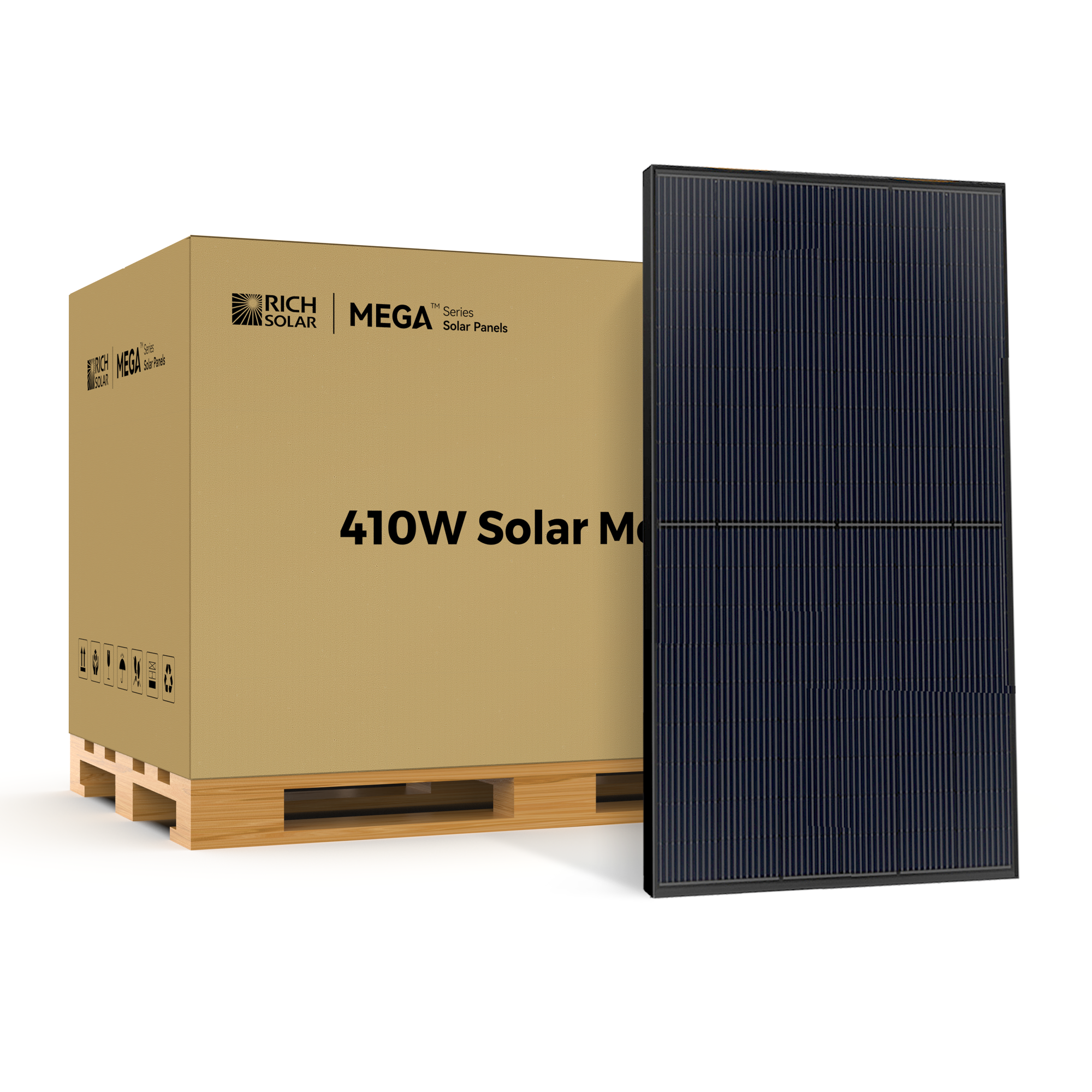 MEGA 410 | 410 Watt Solar Panel | Premium Grid-tie or Off-grid Solar Panel for Residential, Commercial, Agriculture | 25-Year Output Warranty