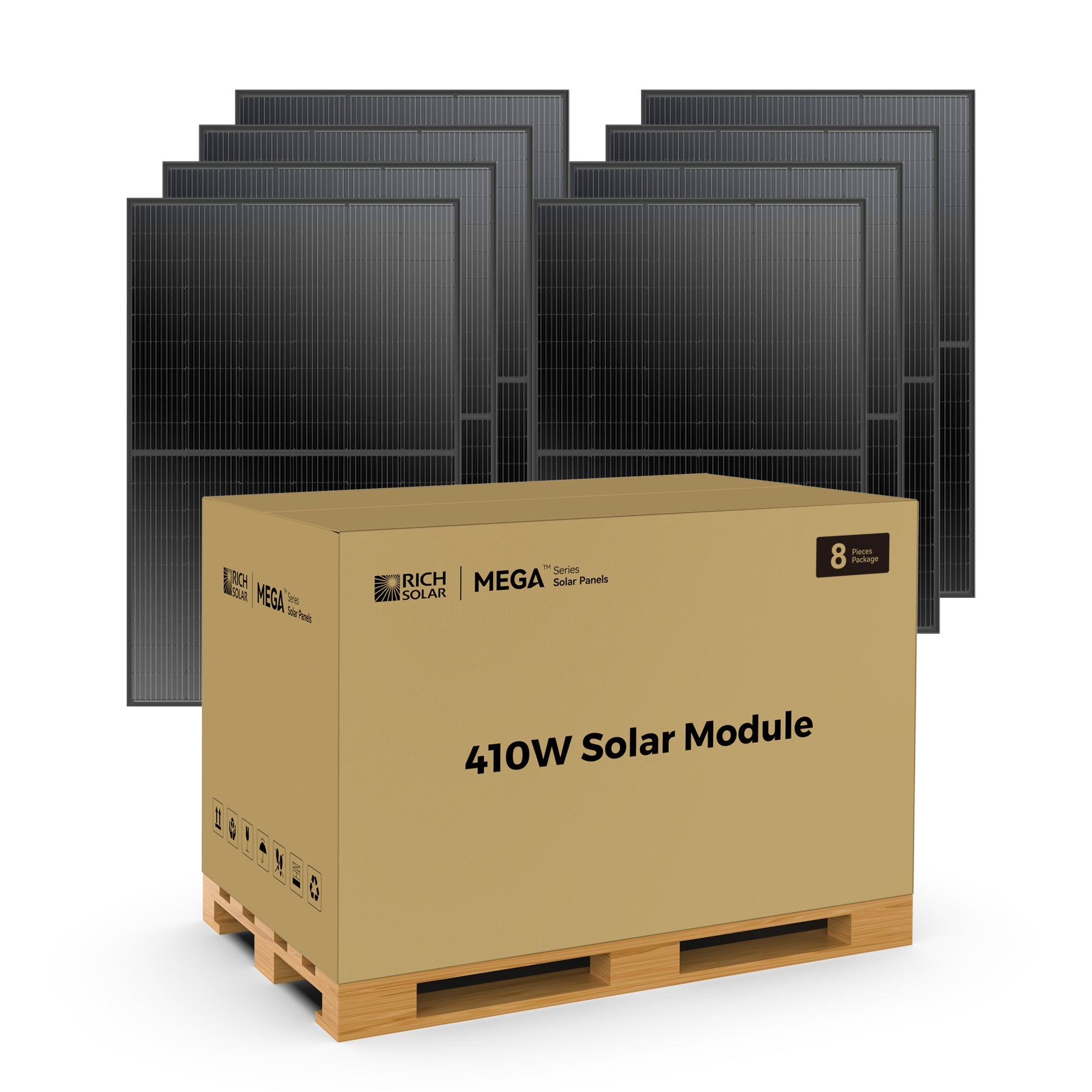 MEGA 410 | 410 Watt Solar Panel | Premium Grid-tie or Off-grid Solar Panel for Residential, Commercial, Agriculture | 25-Year Output Warranty