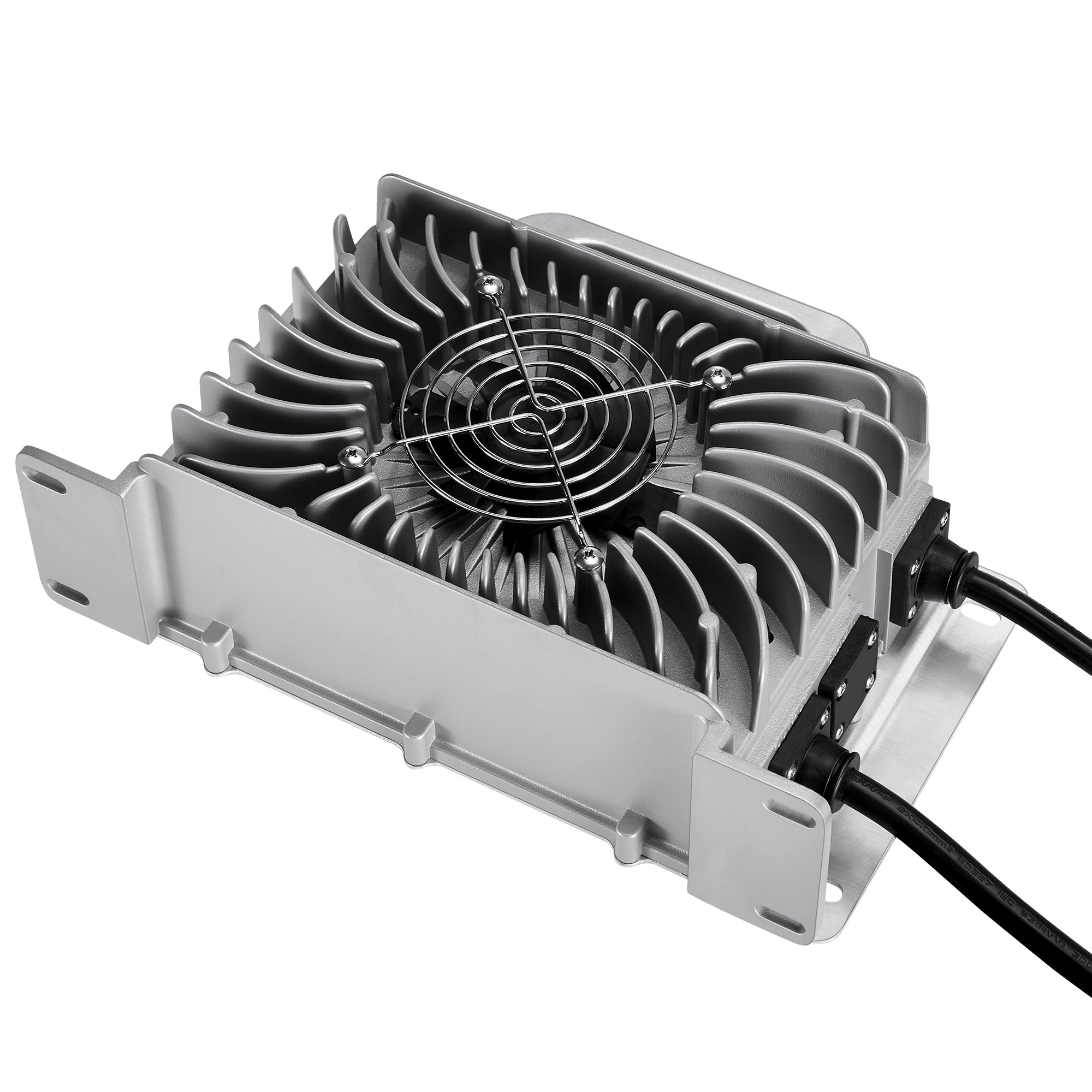 48V (57.6V) Waterproof LiFePO4 Charger | 20A / 25A,  100-240V AC, 8-in-1 Protection, Fan-Cooled