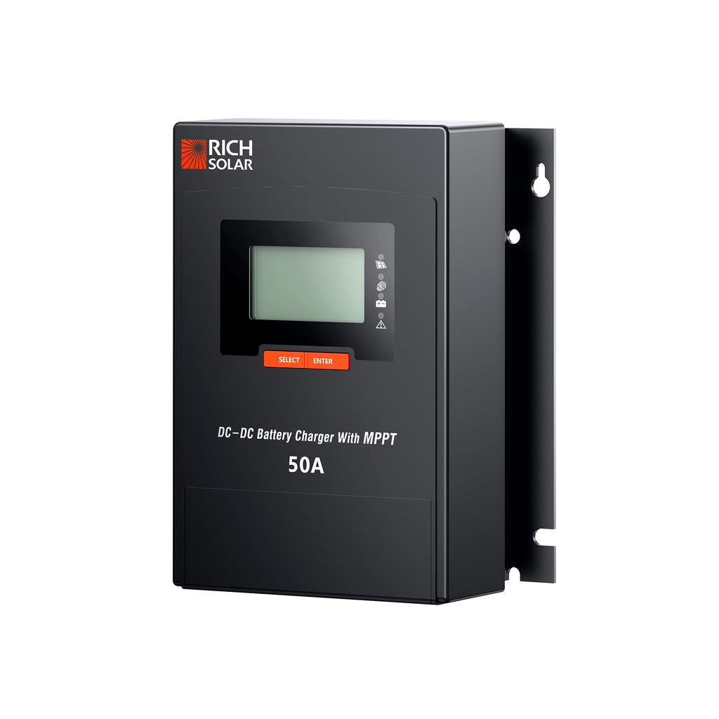 BRAVO 50 DC | 50 Amp DC-DC Solar Charge Controller with MPPT | Premium 50A 12V/24V DC-DC Solar Controller with MPPT for RVs, Trailers, Campers, Vans, Boats, Off-Grid | #1 Ranked DC to DC Solar Controller