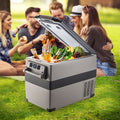 12 Volt Refrigerator 45L(48qt) Fast Cooling Portable Freezer With App Control(-4℉~68℉) Car Fridge With 12/24v DC & 110-240v AC For Travel, Camping And Home Use, 48 Quart, Black