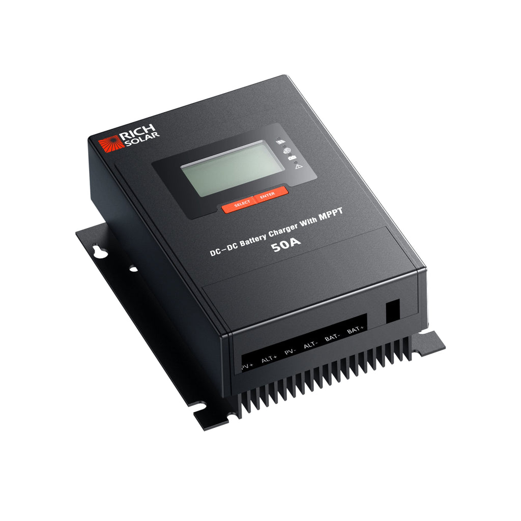 BRAVO 50 DC | 50 Amp DC-DC Solar Charge Controller with MPPT | Premium 50A 12V/24V DC-DC Solar Controller with MPPT for RVs, Trailers, Campers, Vans, Boats, Off-Grid | #1 Ranked DC to DC Solar Controller