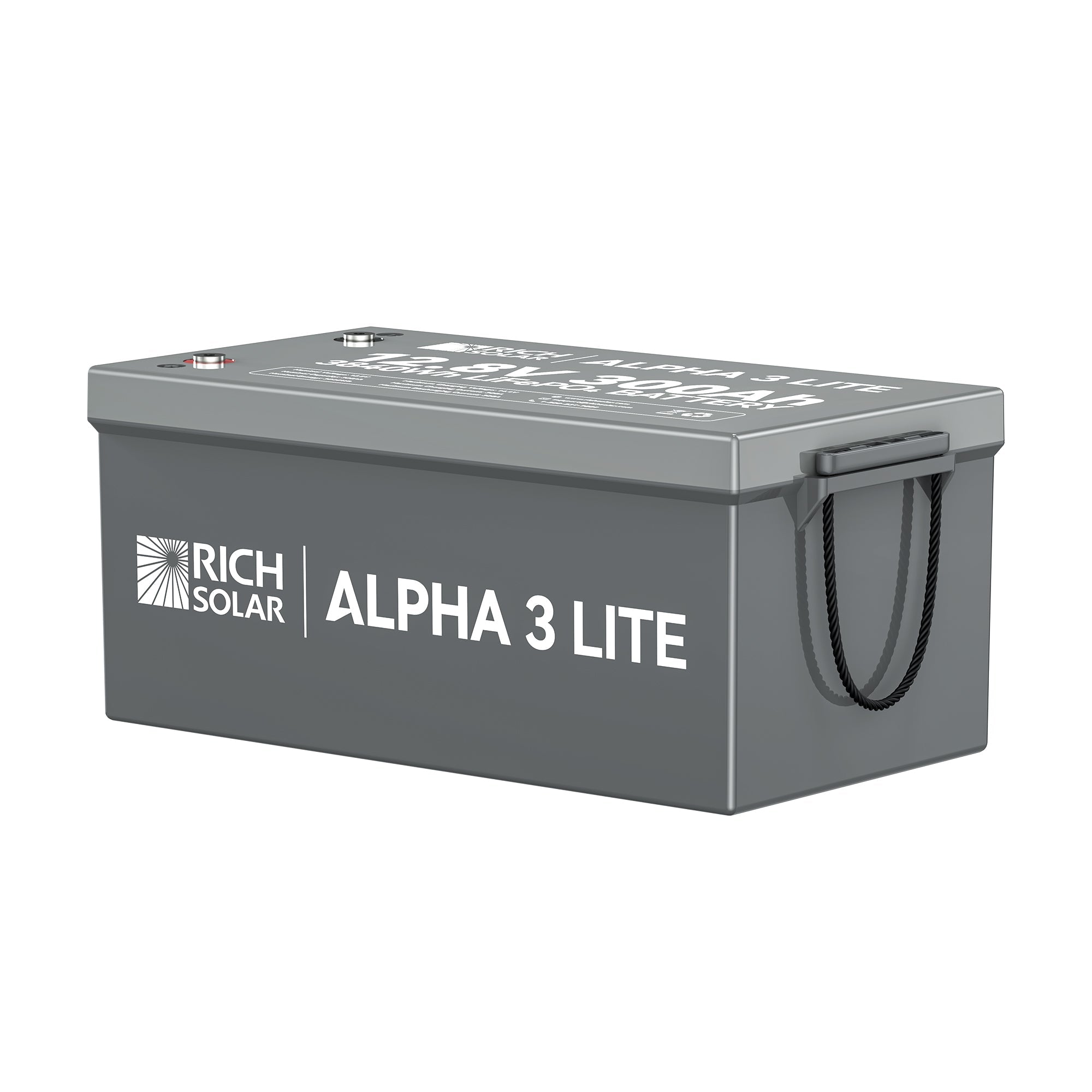 ALPHA 3 LITE | 12V 300Ah LiFePO4 Battery | 12V Lithium Battery for RVs, Cabins, Off-Grid | 4,000 Lifetime Cycles