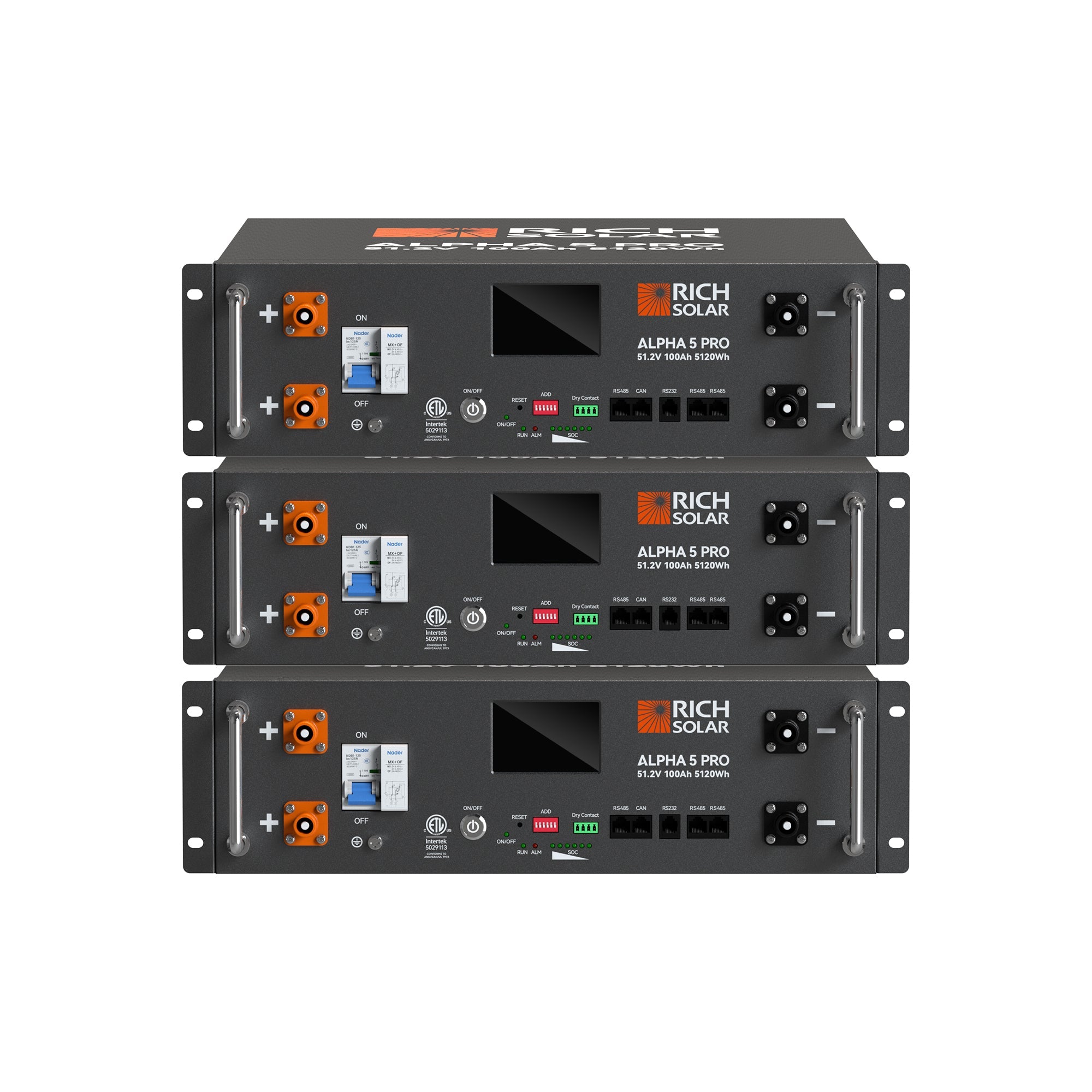 ALPHA 5 PRO | 51.2V 100Ah LiFePO4 Battery | Premium 48V Server Rack Lithium Battery for Residential, Commercial, RVs, Off-Grid | 7,000 Lifetime Cycles | 10 Year Warranty | UL1973, UL9540A Certified