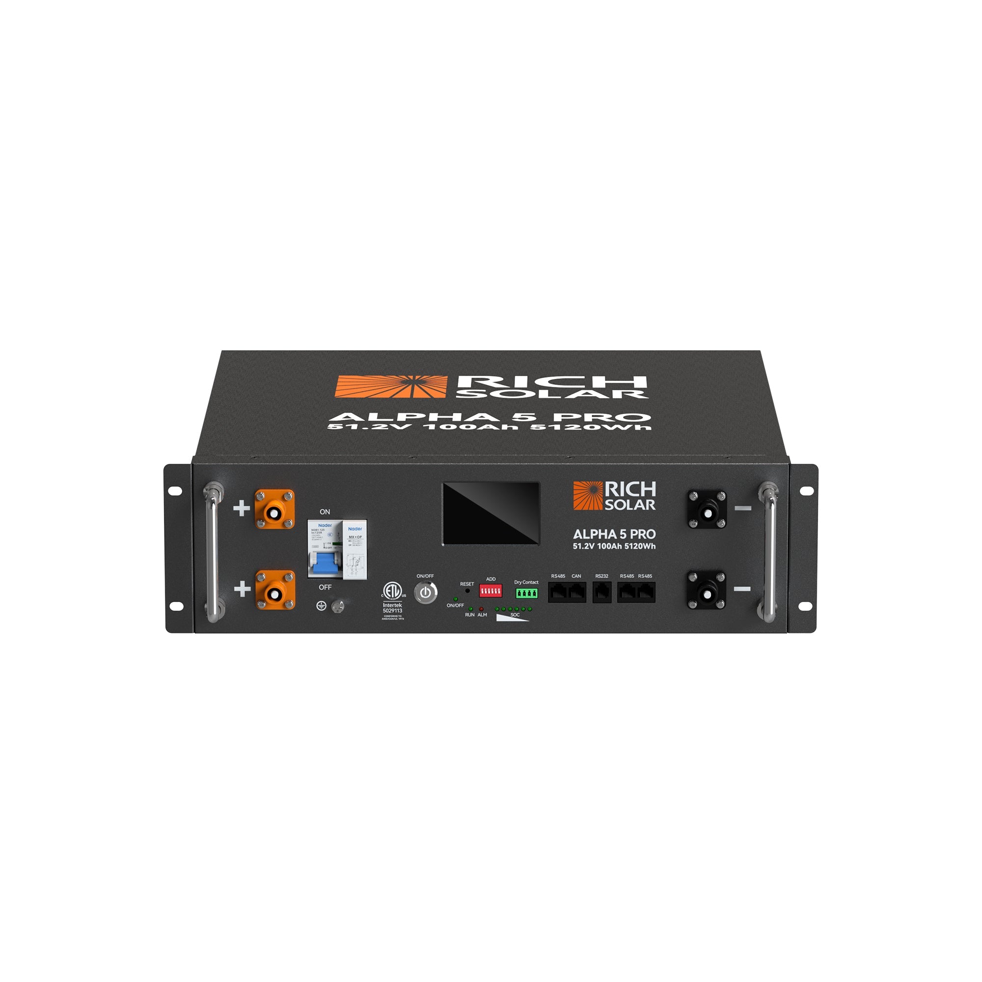 ALPHA 5 PRO | 51.2V 100Ah LiFePO4 Battery | Premium 48V Server Rack Lithium Battery for Residential, Commercial, RVs, Off-Grid | 7,000 Lifetime Cycles | 10 Year Warranty | UL1973, UL9540A Certified