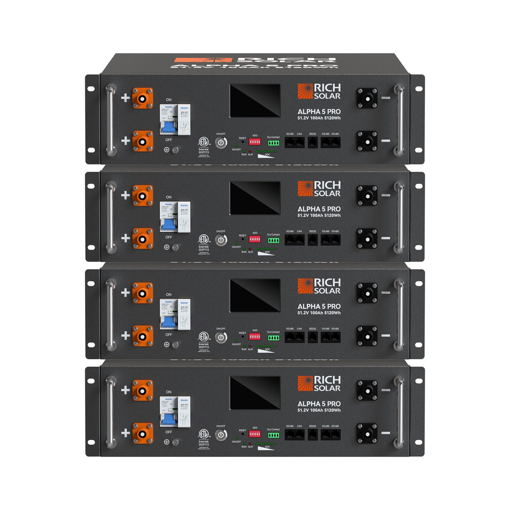ALPHA 5 PRO | 51.2V 100Ah LiFePO4 Battery | Premium 48V Server Rack Lithium Battery for Residential, Commercial, RVs, Off-Grid | 7,000 Lifetime Cycles | 10 Year Warranty | UL1973, UL9540A Certified