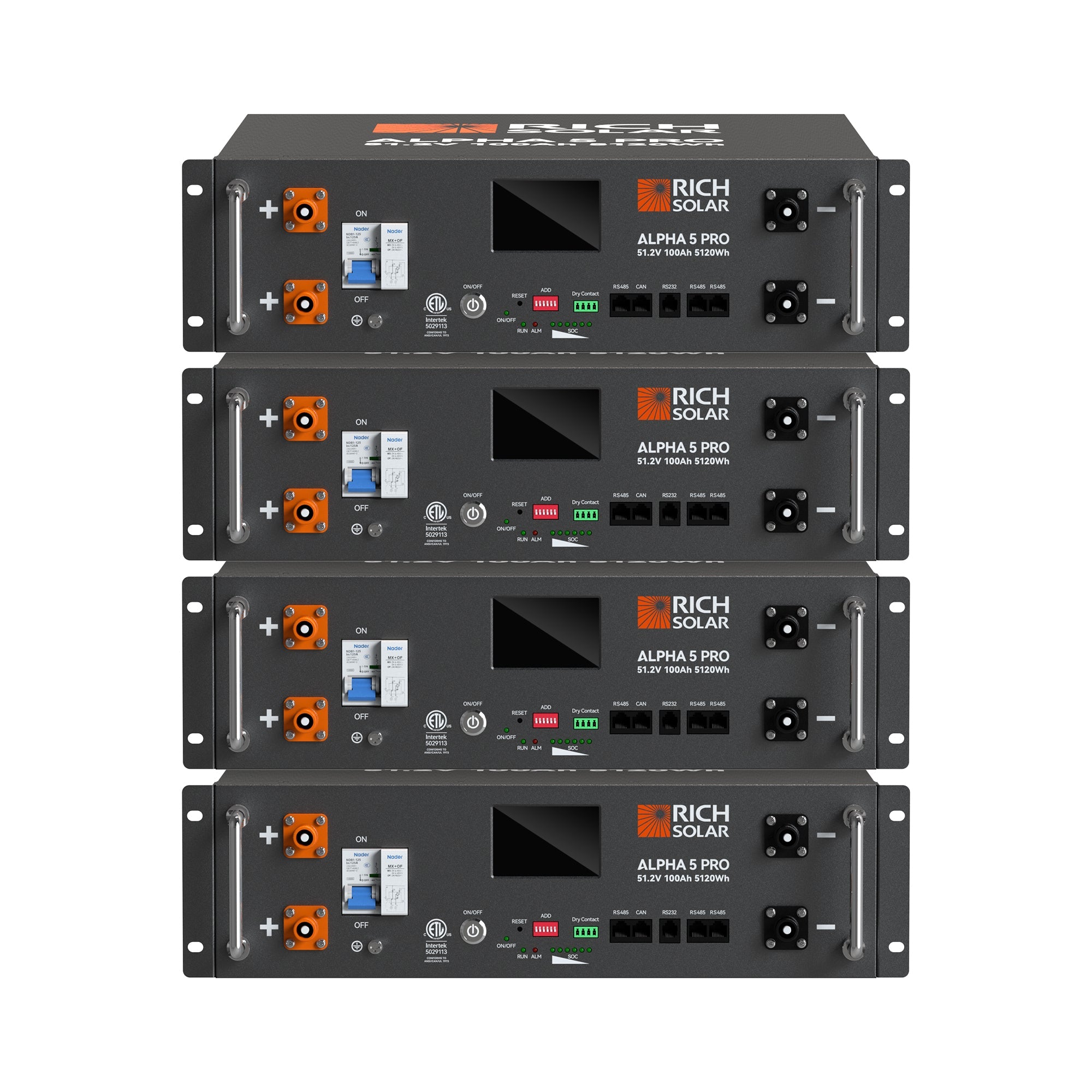 ALPHA 5 PRO | 51.2V 100Ah LiFePO4 Battery | Premium 48V Server Rack Lithium Battery for Residential, Commercial, RVs, Off-Grid | 7,000 Lifetime Cycles | 10 Year Warranty | UL1973, UL9540A Certified