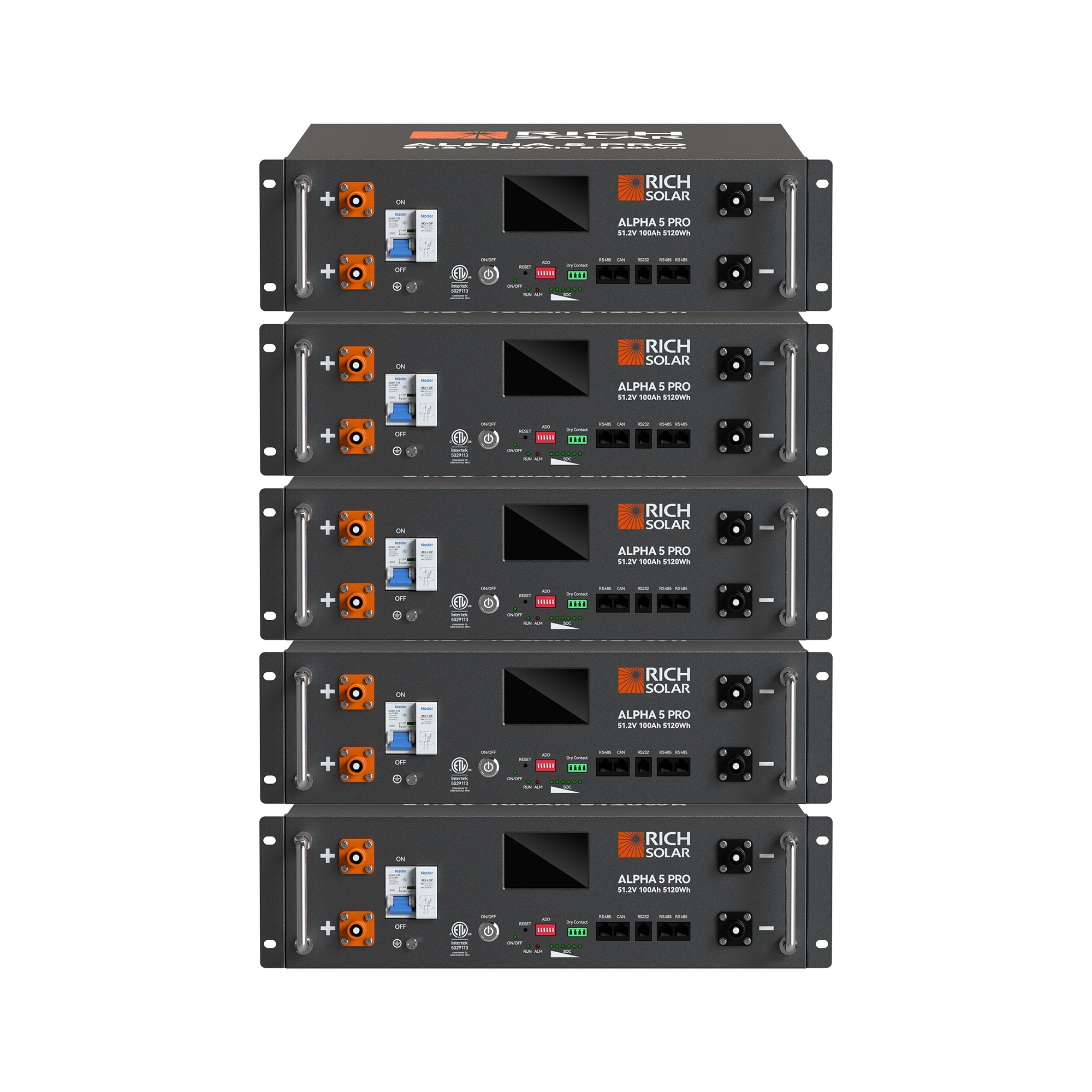 ALPHA 5 PRO | 51.2V 100Ah LiFePO4 Battery | Premium 48V Server Rack Lithium Battery for Residential, Commercial, RVs, Off-Grid | 7,000 Lifetime Cycles | 10 Year Warranty | UL1973, UL9540A Certified
