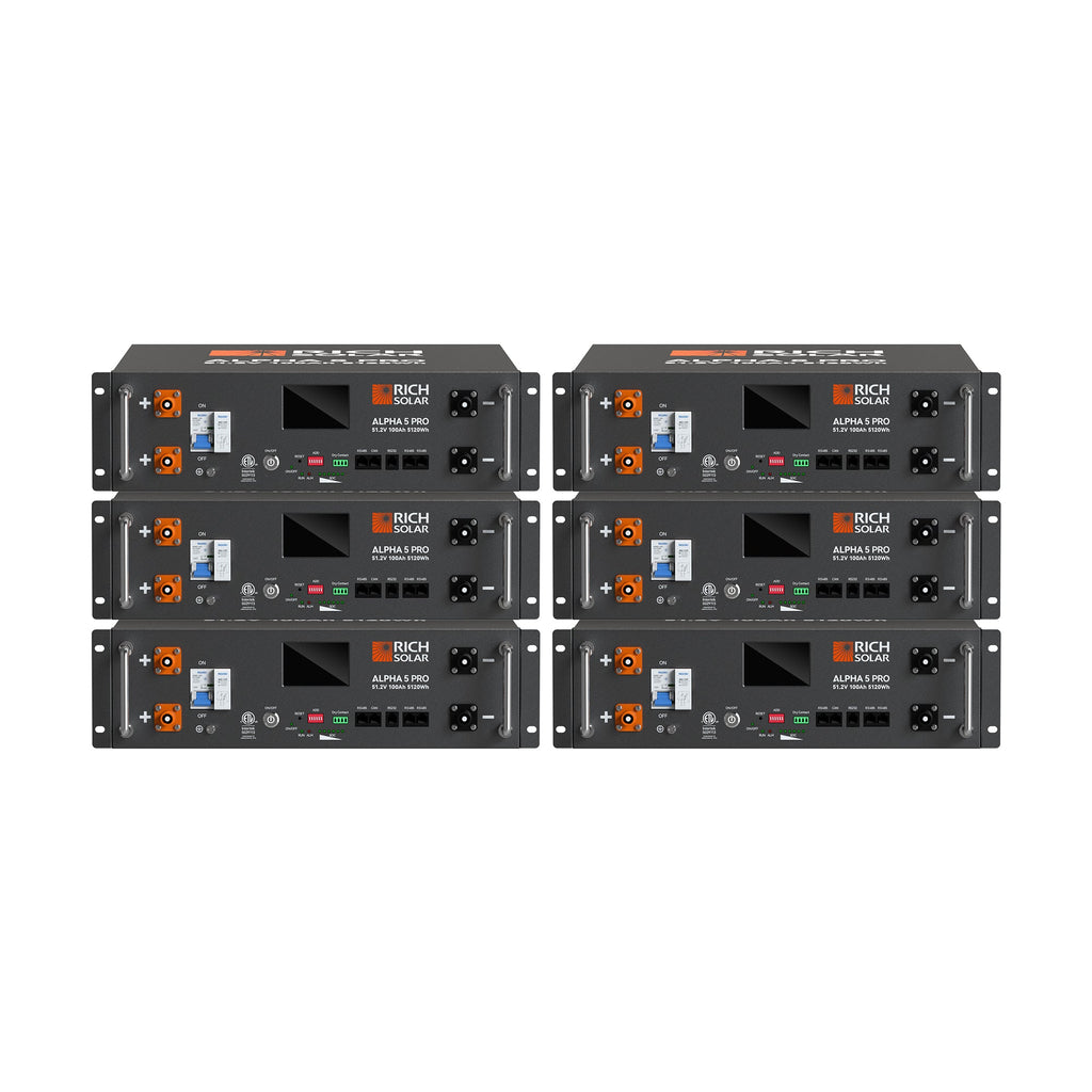 ALPHA 5 PRO | 51.2V 100Ah LiFePO4 Battery | Premium 48V Server Rack Lithium Battery for Residential, Commercial, RVs, Off-Grid | 7,000 Lifetime Cycles | 10 Year Warranty | UL1973, UL9540A Certified