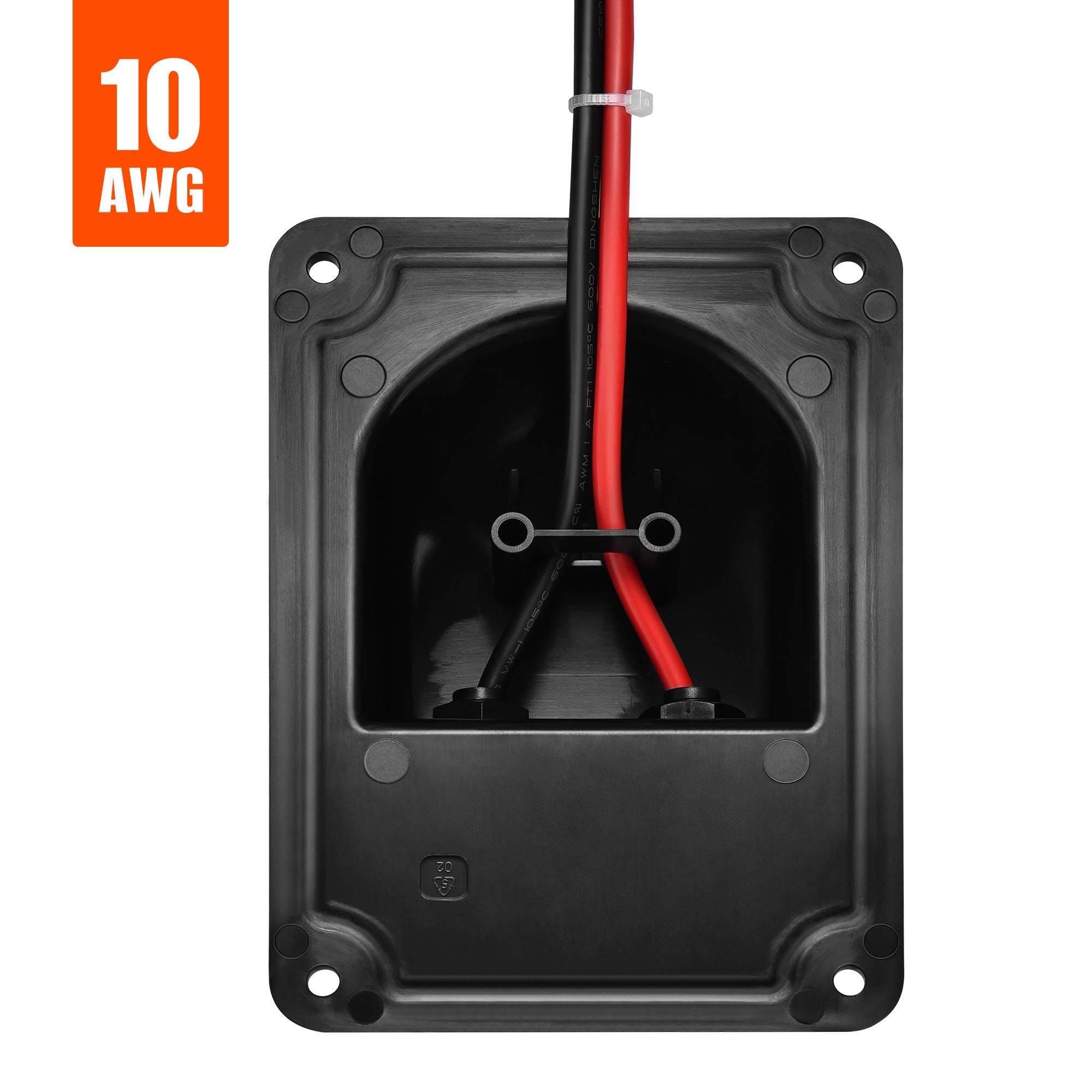 Cable Entry Plate | IP68 Waterproof Polypropylene Housing with UL Certified 1FT 10AWG Wires and Solar Connectors | Easy to Install