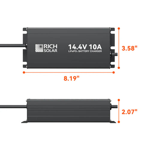 12V 20A DC to DC Battery Charger for RV, Van, Boat, Off-Grid | Lithium &amp; Lead-Acid Batteries
