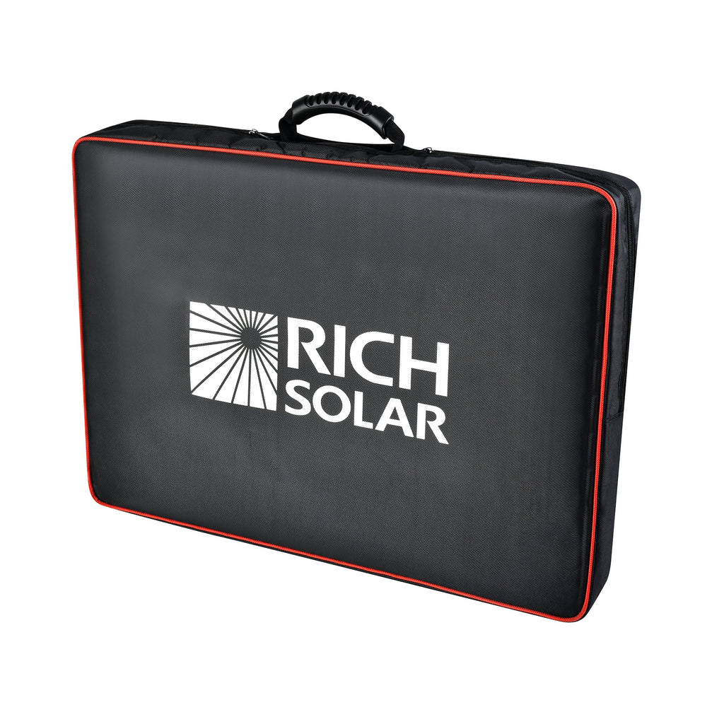 MEGA 200 Portable Briefcase Charging Kit | 200 Watt Portable Solar Panel | Premium 12V Portable Solar Panel for Generators, Vans, Campers | High Efficiency