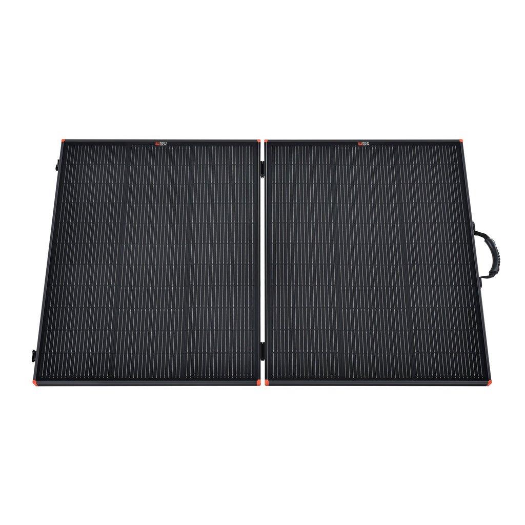 MEGA 200 Portable Briefcase Charging Kit | 200 Watt Portable Solar Panel | Premium 12V Portable Solar Panel for Generators, Vans, Campers | High Efficiency