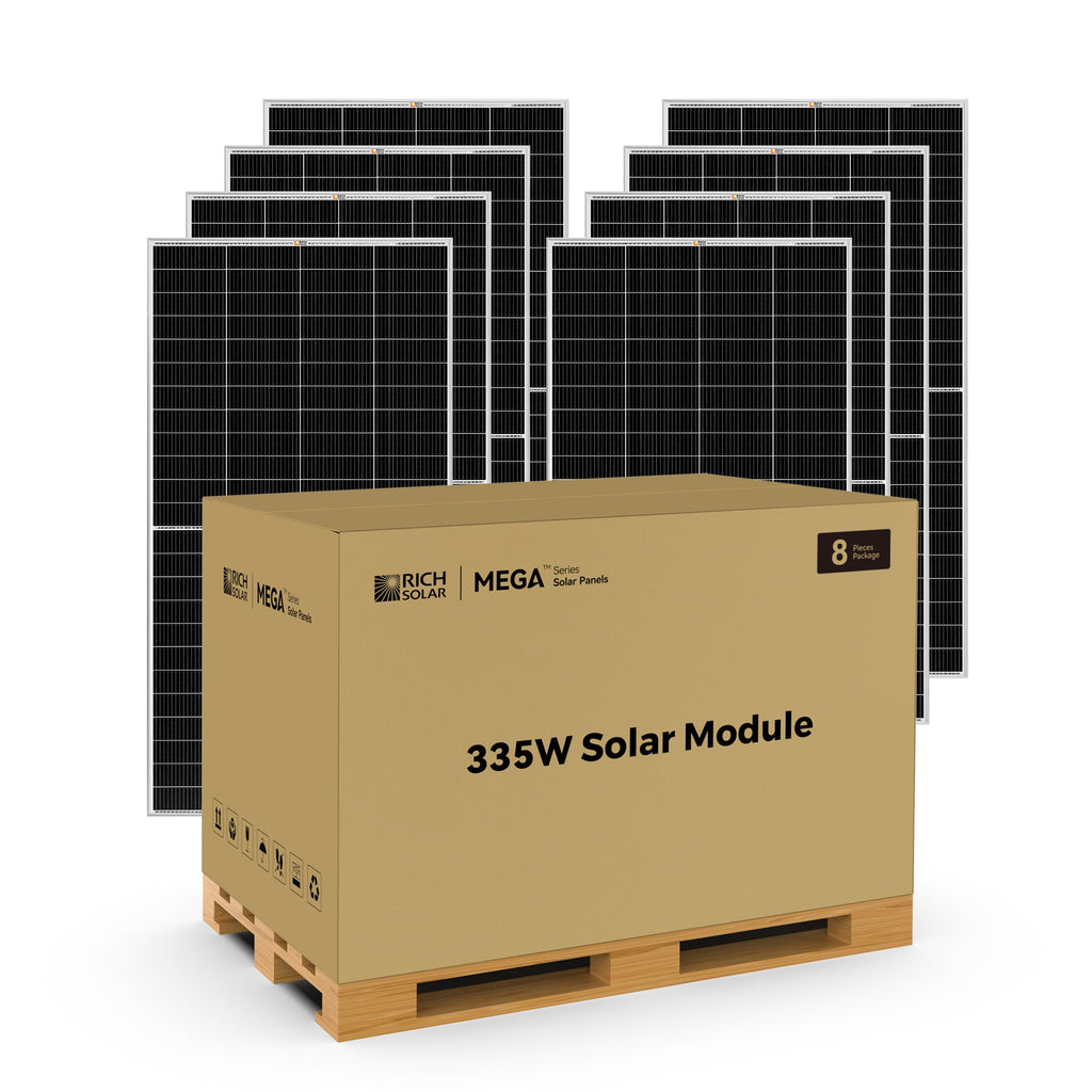 MEGA 335 PRO | 335 Watt Solar Panel | Premium Grid-tie or Off-grid Solar Panel for Residential, Commercial, Agriculture | 25-Year Output Warranty