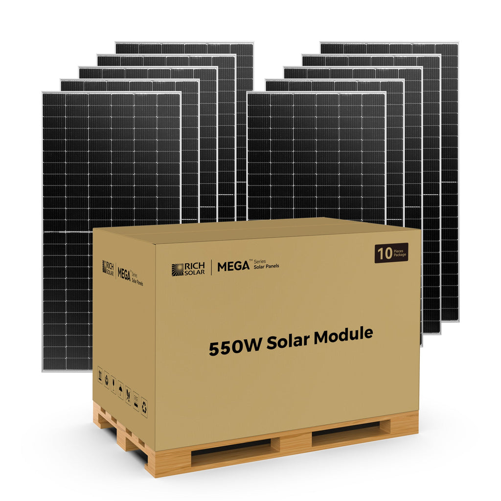 MEGA 550 | 550 Watt Bifacial Solar Panel | Premium Grid-tie or Off-grid Solar Panel for Residential, Commercial, Agriculture | 25-Year Output Warranty