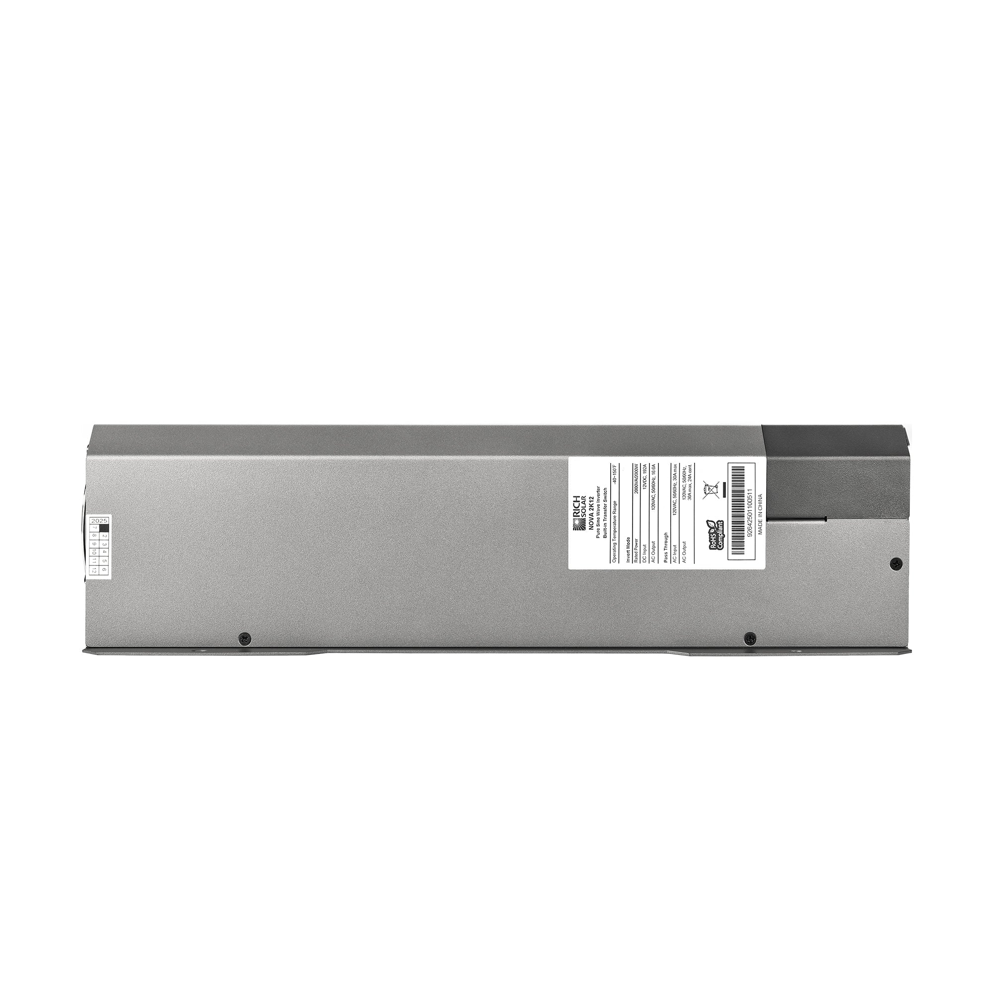 NOVA 2K12 | 2000W 12V Pure Sine Wave Inverter with Built-in Transfer Switch | UL458 Certified for RVs, Campers, Trailers, Vans