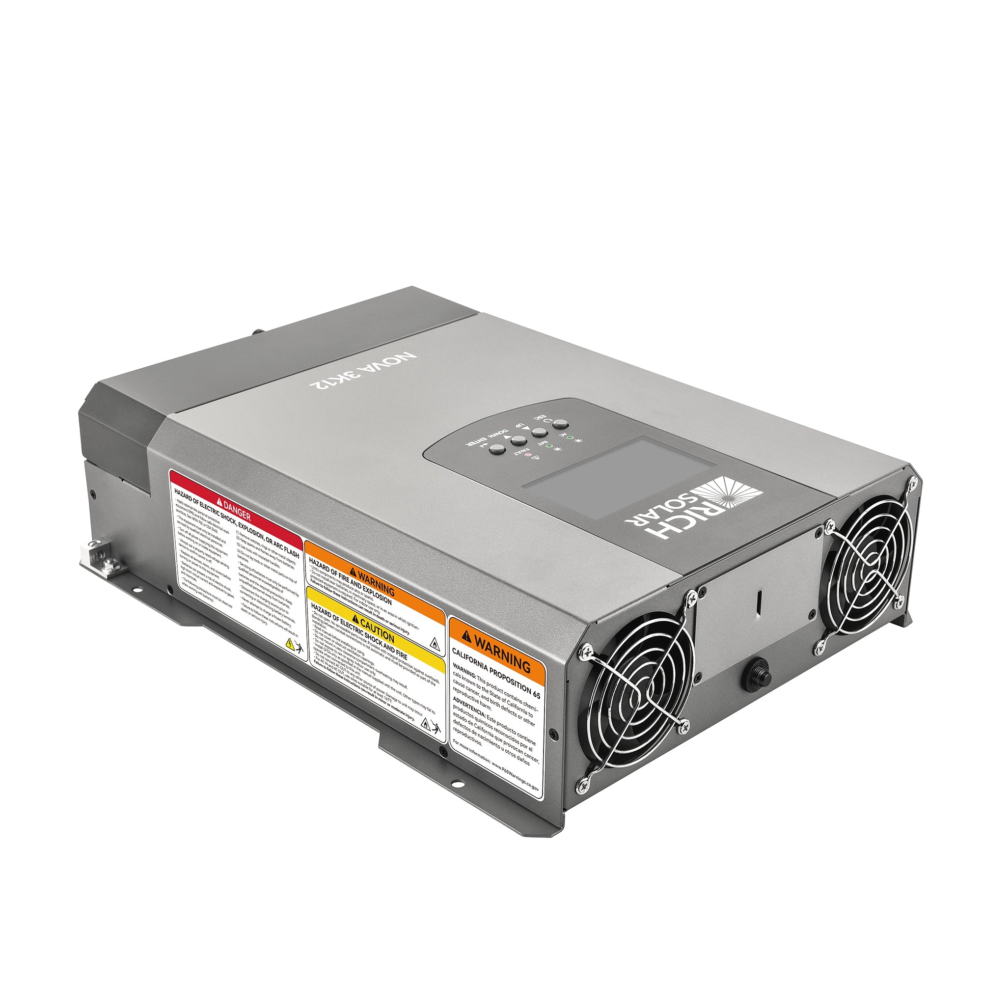 NOVA 3K12 | 3000W 12V Pure Sine Wave Inverter with Built-in Transfer Switch | UL458 Certified for RVs, Campers, Trailers, Vans