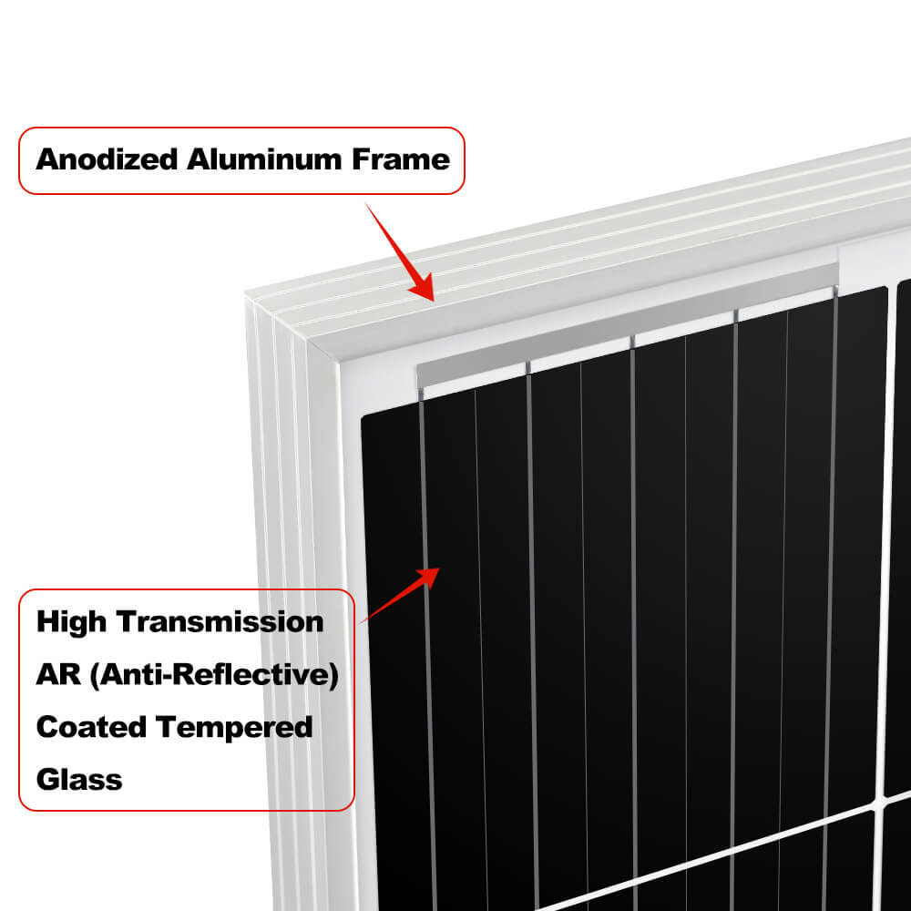 MEGA 200 | 200 Watt Solar Panel | Premier 12V Off-Grid Solar Panel for RVs Cabins, Boats | 25-Year Output Warranty
