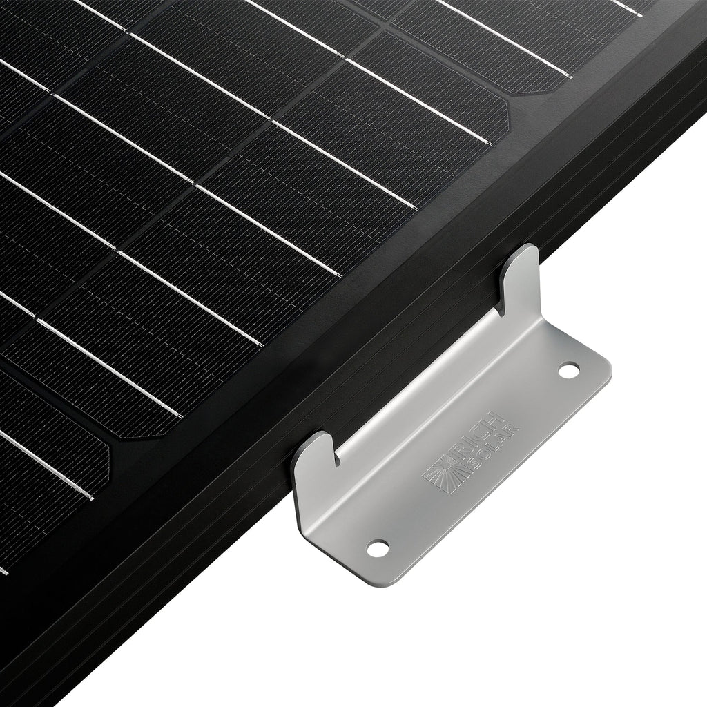 Z-Brackets | Mounting Hardware Z-Brackets with Screws | Designed for RICH SOLAR MEGA Series Solar Panels | Easy to Install