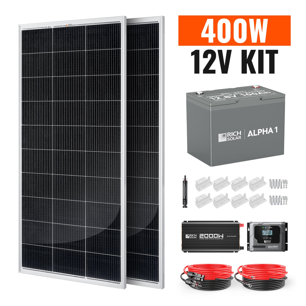 400 Watt Complete Solar Kit