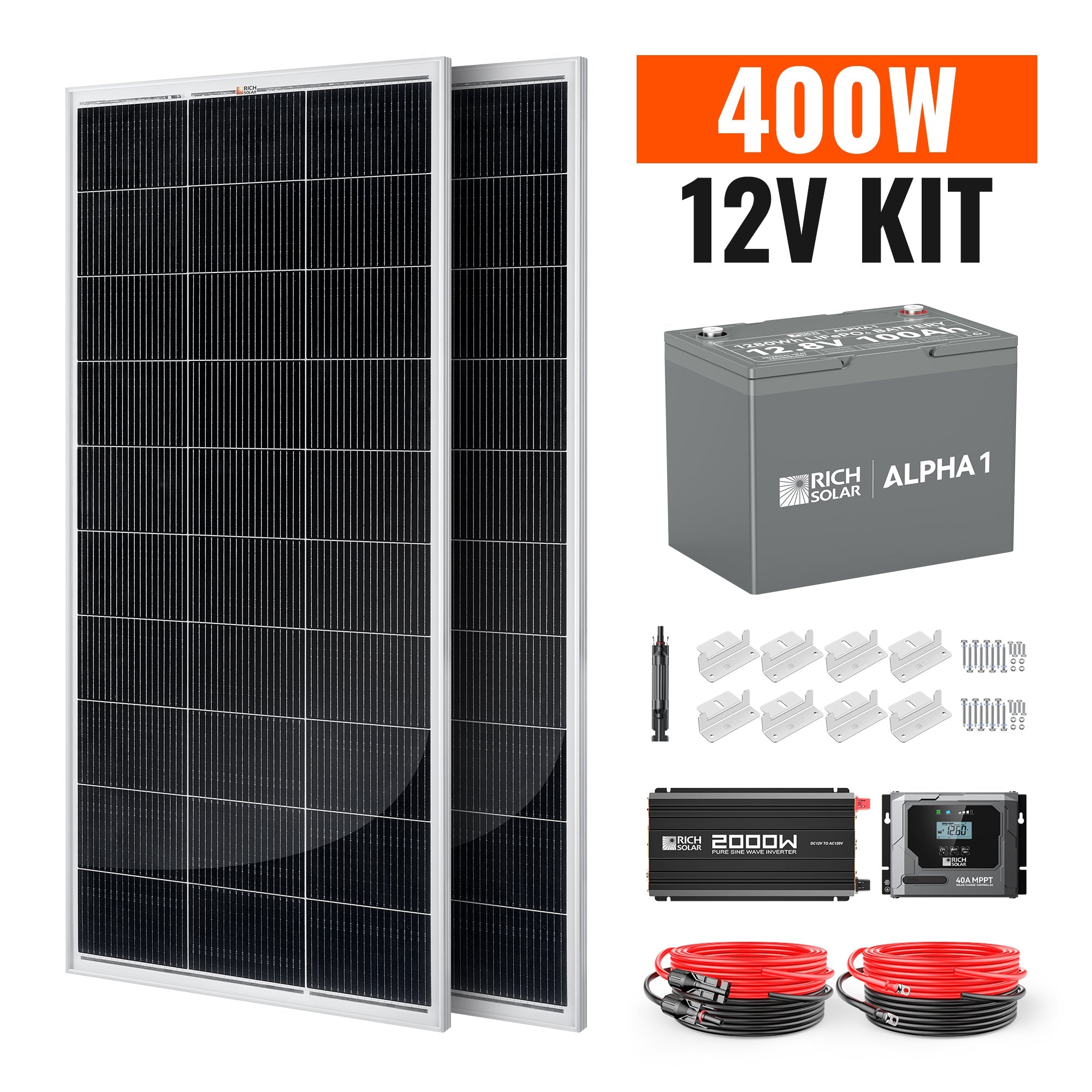 400 Watt Complete Solar Kit