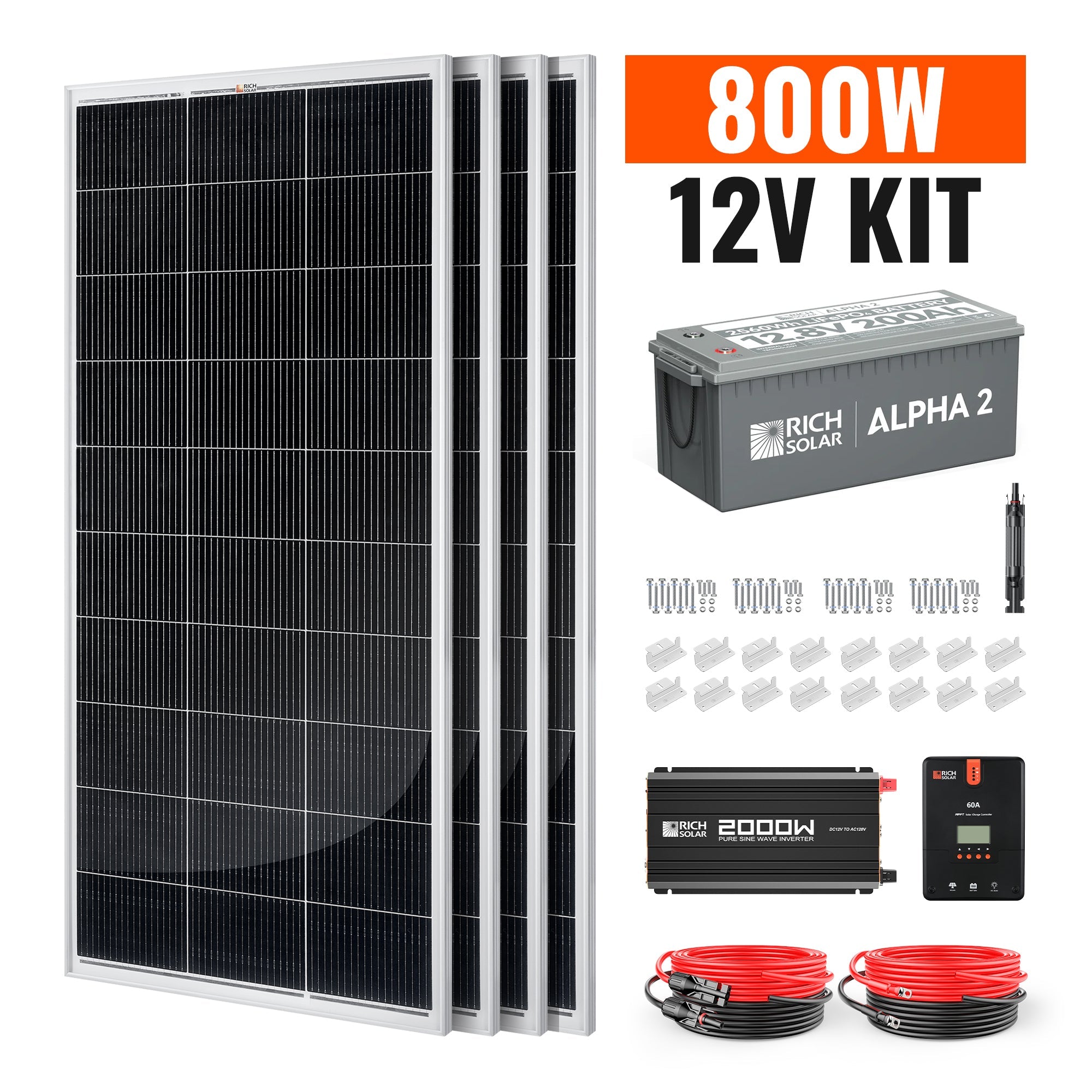 800 Watt Complete Solar Kit