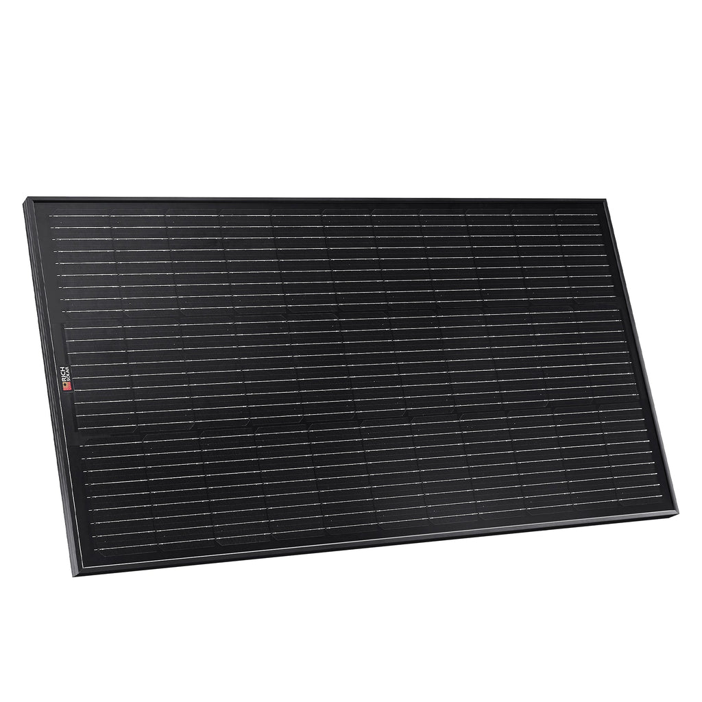 MEGA 100 ONYX | 100 Watt Solar Panel | Premier 12V Off-Grid Solar Panel for Vans, Campers, Boats | 25-Year Output Warranty
