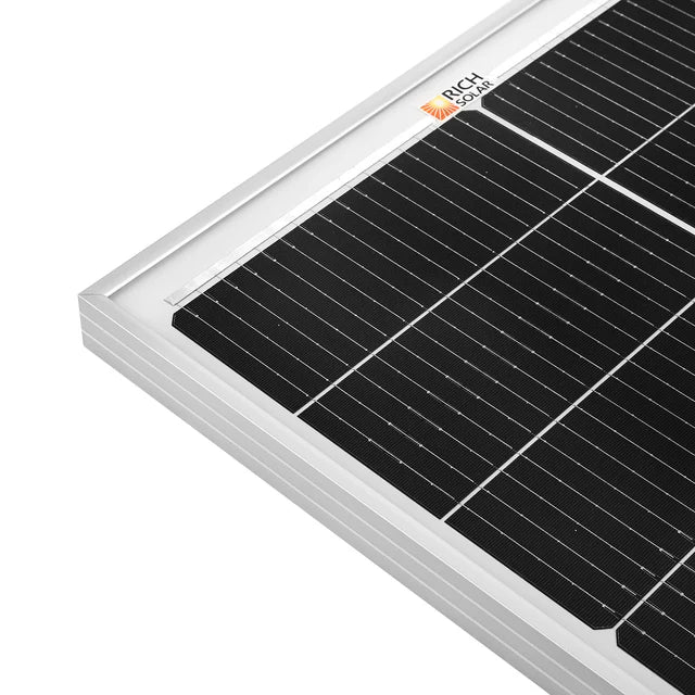 MEGA 100 SLIM | 100 Watt Slim Solar Panel | Compact 12V Off-Grid Narrow Solar Panel for Vans, Overlanders, Boats | 25-Year Output Warranty | UL Certified