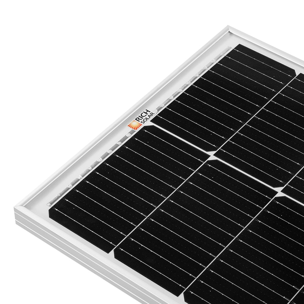MEGA 100 SLIM SLX | 100 Watt Slim Solar Panel | Compact 12V Off-Grid Narrow Solar Panel for Campers, Overlanders, Boats | 25-Year Output Warranty