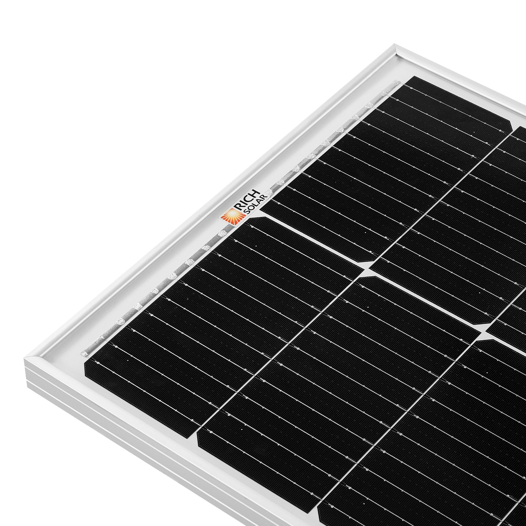 MEGA 100 SLIM SLX | 100 Watt Slim Solar Panel | Compact 12V Off-Grid Narrow Solar Panel for Campers, Overlanders, Boats | 25-Year Output Warranty
