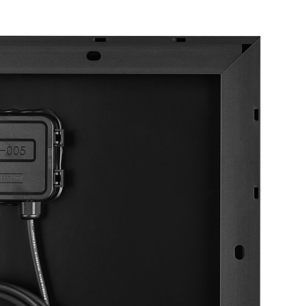 MEGA 100 SLIM ONYX | 100 Watt Slim Solar Panel | Compact 12V Off-Grid Narrow Solar Panel for Vans, Overlanders, Boats | 25-Year Output Warranty