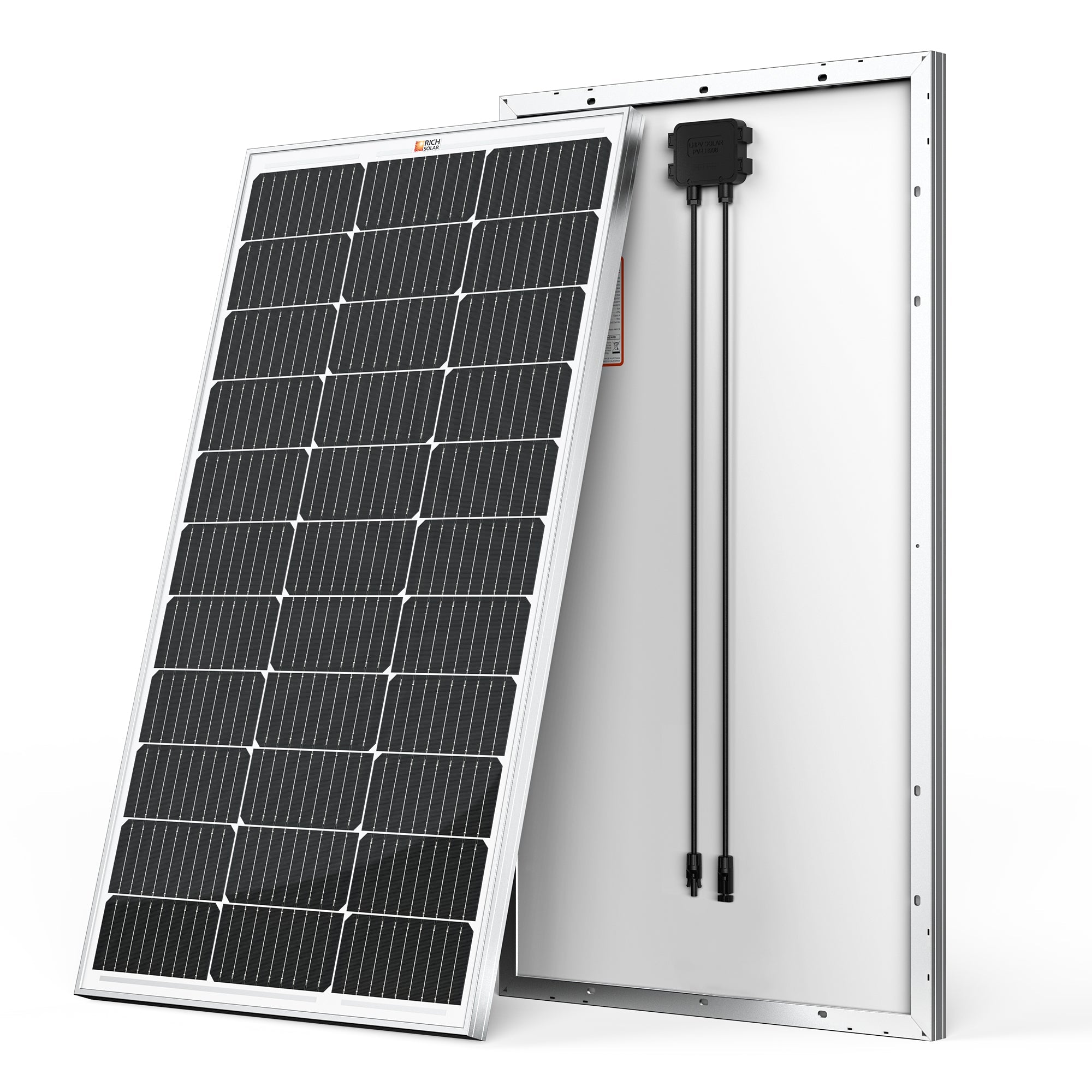 MEGA 100 | 100 Watt Solar Panel | Premier 12V Off-Grid Solar Panel for Vans, Campers, Boats | 25-Year Output Warranty