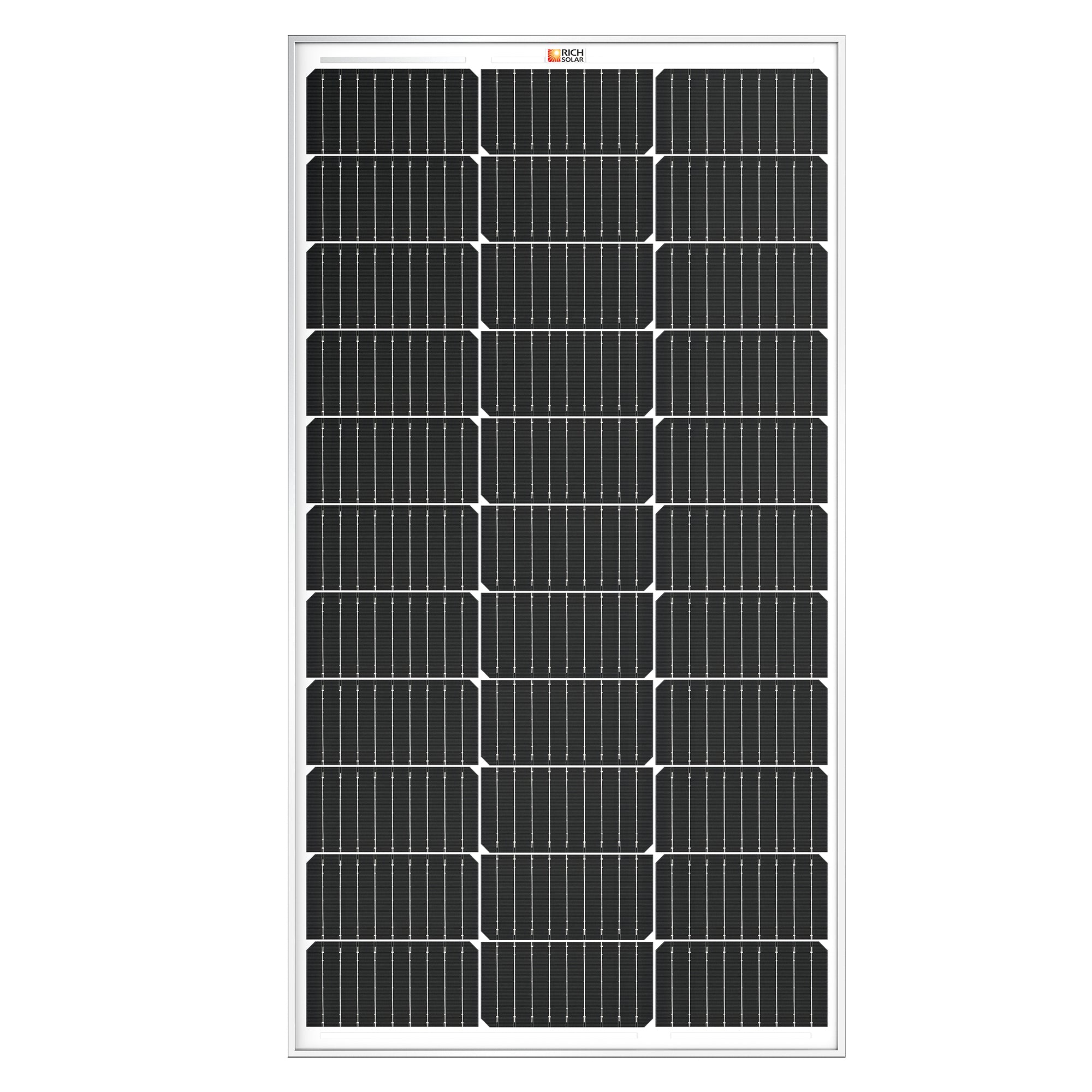 MEGA 100 | 100 Watt Solar Panel | Premier 12V Off-Grid Solar Panel for Vans, Campers, Boats | 25-Year Output Warranty