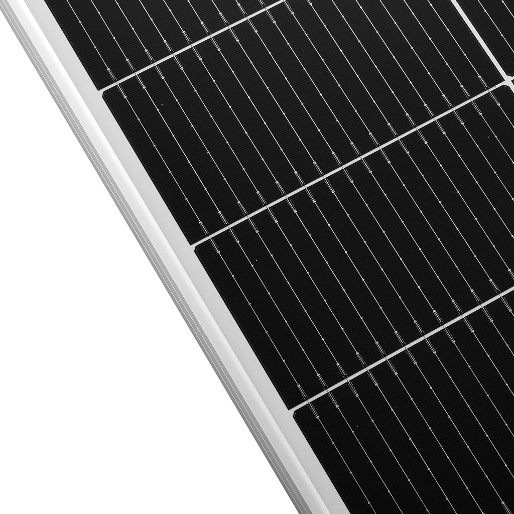 MEGA 130 SLIM | 130 Watt Slim Solar Panel | Compact 12V Narrow Panel for Vans, Campers, Boats  | 25-Year Output Warranty