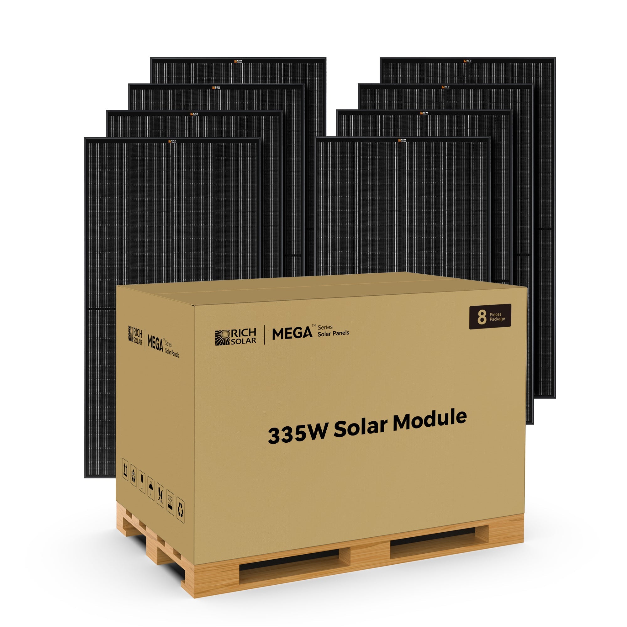 MEGA 335 PRO | 335 Watt Solar Panel | Premium Grid-tie or Off-grid Solar Panel for Residential, Commercial, Agriculture | 25-Year Output Warranty