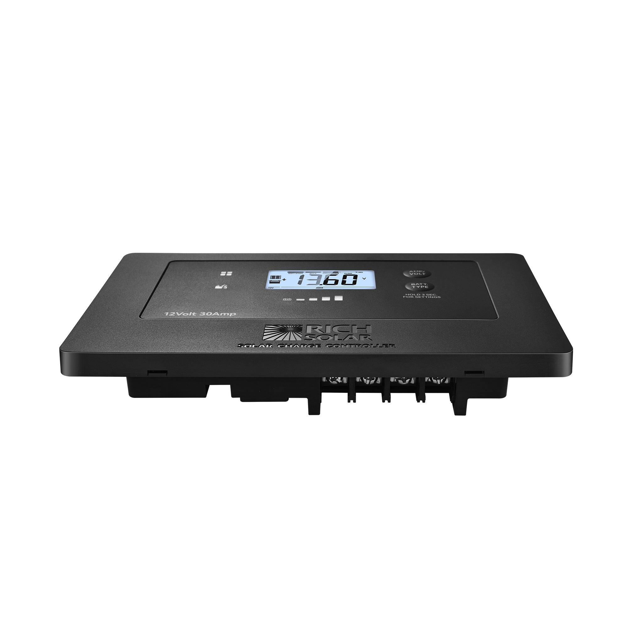 BRAVO AIR 30 | 30A Flush Mount PWM Solar Charge Controller | Bluetooth & Multi-Protection | Premium 12V 30A Controller for RVs, Trailers, Campers, Vans & Boats