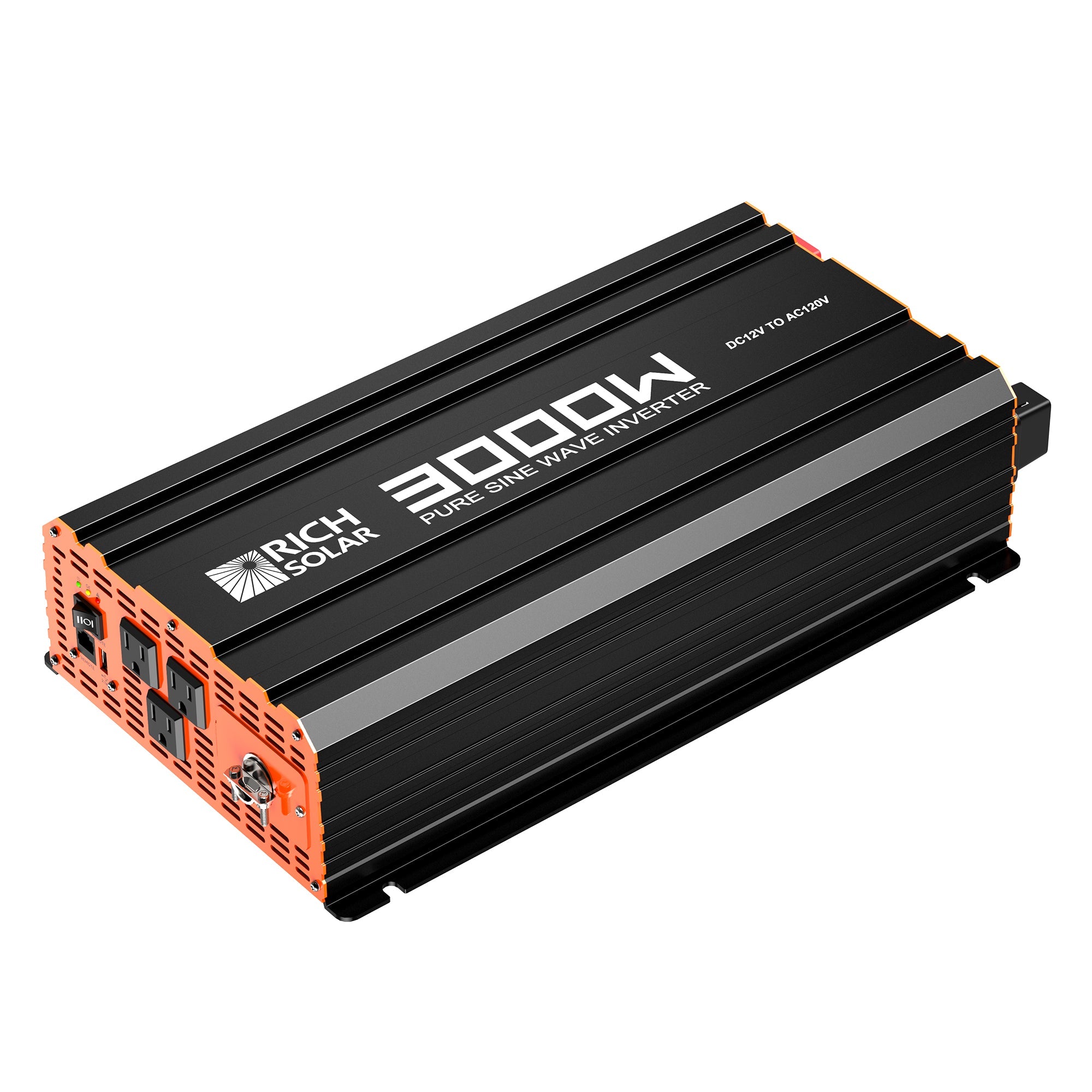 NOVA PURE 3K | 3000 Watt (3kW) 12 Volt Industrial Pure Sine Wave Inverter | Powerful 3000W 12V Off-Grid Inverter for RVs, Trailers, Campers, Vans, Trucks, Overlanders, Boats