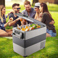 12 Volt Refrigerator, 58 Quart Car Refrigerator, Dual Zone Portable Refrigerator,RV Refrigerator With 12/24V DC And 110-240V AC, Freezer Fridge Cooler, For Car, RV, Camping And Home Use